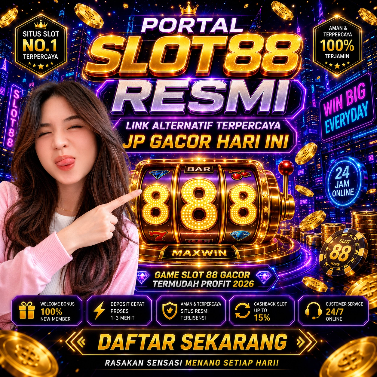 Portal SLOT88 Resmi Link Alternatif Terpercaya JP Gacor Hari Ini